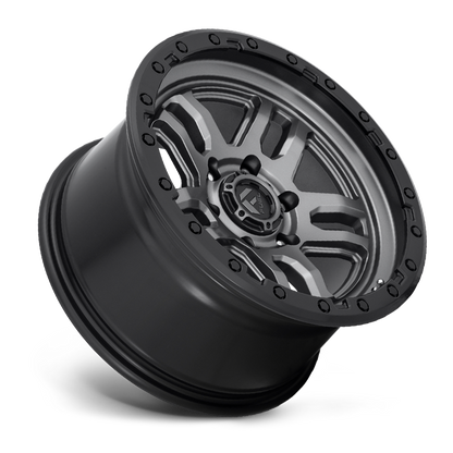FUEL OFFROAD 'AMMO' 17" D701 - Matte Anthracite with Black Ring 17/9 Rims -12 (set of 5 Jeep 5x127 -12)