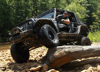 FUEL OFFROAD 'Krank' 17" D517 - Matte Black Milled 17" 9J Rims -12 (set of 5 Jeep 5x127 and 5x114)