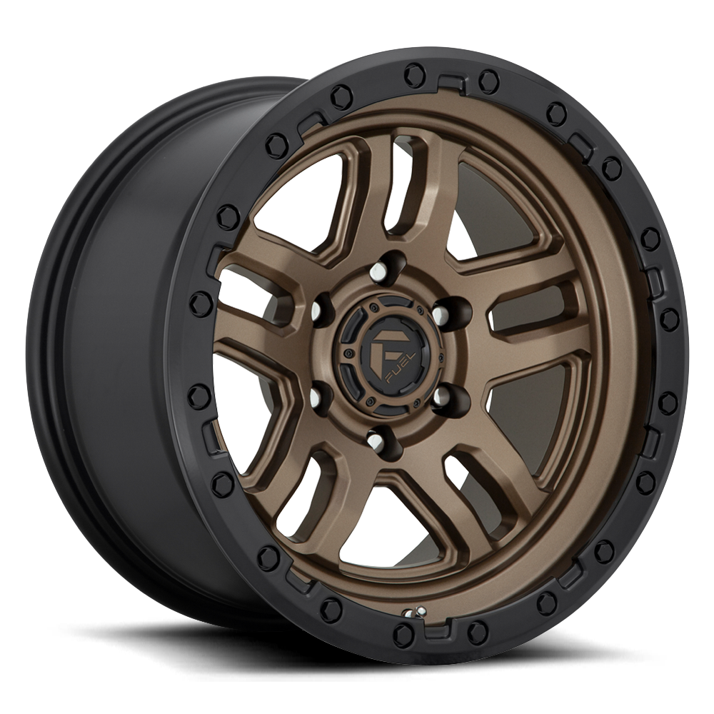 FUEL OFFROAD 'AMMO' 17" D702 - Bronze Centre with Black Ring 17/9 Rims -12 (set of 5 Jeep 5x127 -12)