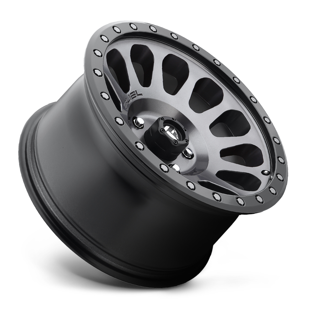 FUEL OFFROAD 'VECTOR' 18" Rims D601 for Land Cruiser - (Anthracite with Black Ring) 9J +20 (set of 5 LC 5x150)
