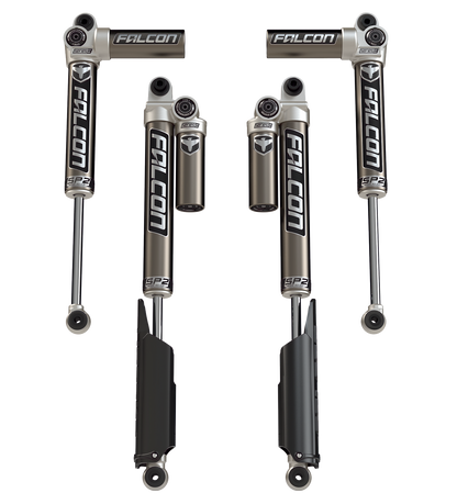 Falcon SP2 3.1 Piggyback Shocks (0-1.5” Lift) - All 4 for Wrangler 4Dr JLU