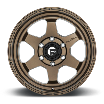 FUEL OFFROAD 'Shok' 17" D666 - Matte Bronze 17" Rims 10J -18 (set of 5 Jeep 5x127)