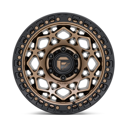 FUEL OFFROAD 'UNIT' 17" D785 - Bronze with Black Ring 17" Rims -12 (set of 5 Jeep 5/127)