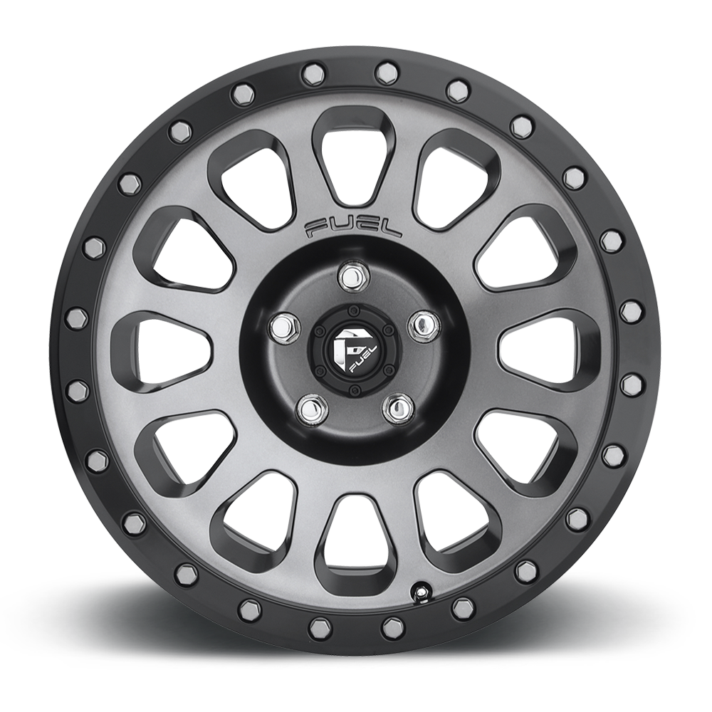 FUEL OFFROAD 'VECTOR' 18" Rims D601 for Land Cruiser - (Anthracite with Black Ring) 9J +20 (set of 5 LC 5x150)