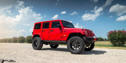 FUEL OFFROAD 'COUPLER' 17" D575 - Gloss Black Rims (set of 5 Jeep 5x127 / 5x114) -12