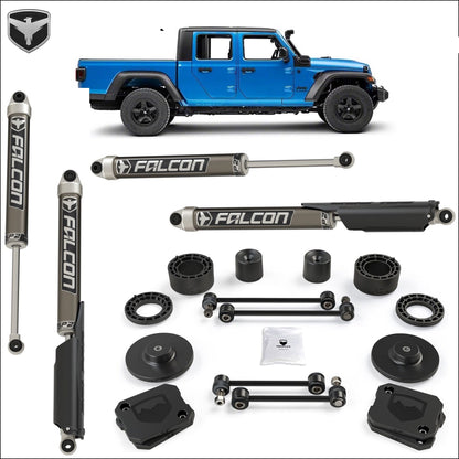 FULLY FITTED: Teraflex 2.5" Performance Spacer Lift with FALCON SP2 2.1 Shocks for JT Gladiator
